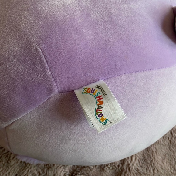 Squishmallows Purple Bear with Green Bow - Picture 2 of 2